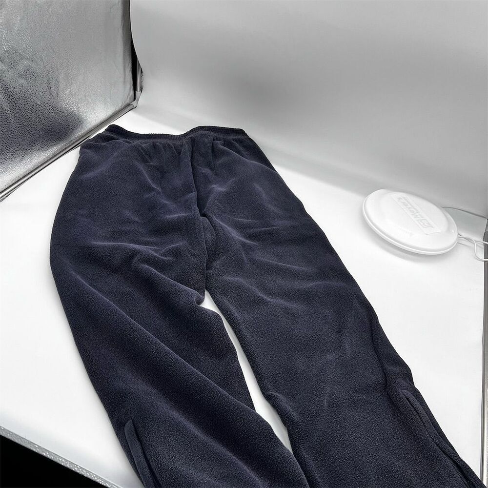Yeezy Unisex Black Fleece Lined Sweatpants Size M Winter Casual polar fleece